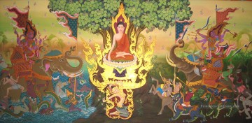 le couple mal assorti Tableau Peinture - Bouddha et bouddhisme maléfique